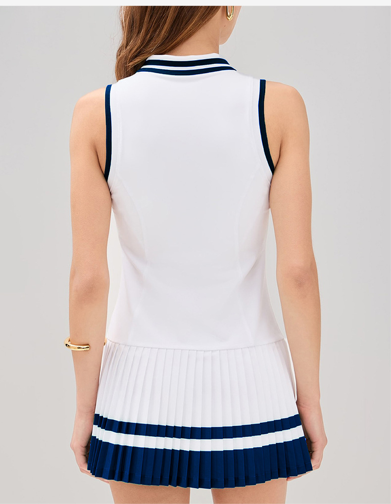 Womens Quick-Dry Pleated Tennis Dress