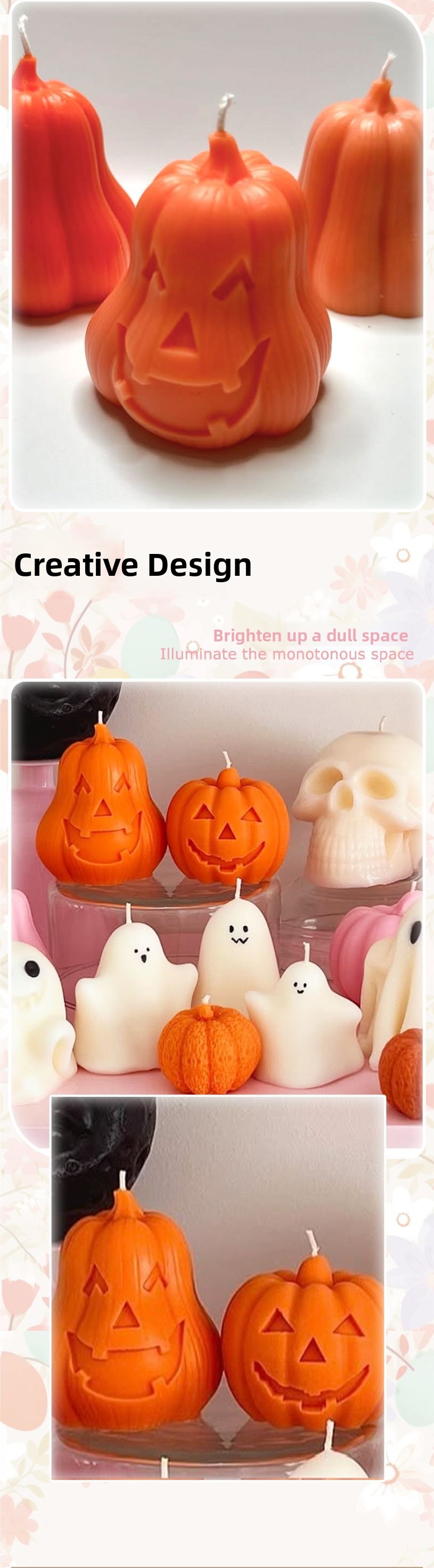 Pumpkin Shaped Scented Candle