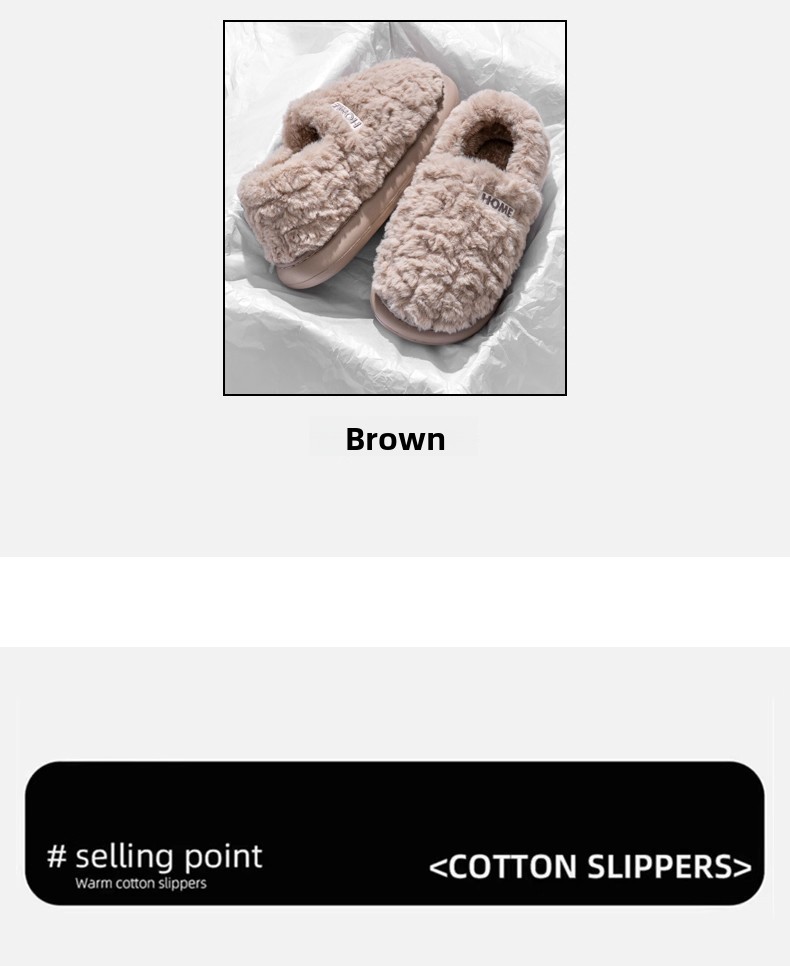 Womens Plush Winter Slippers with Heel Cover