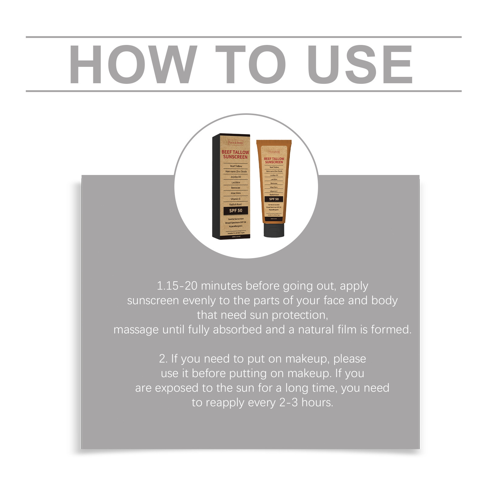 Beef Fat Moisturizing Protective Cream