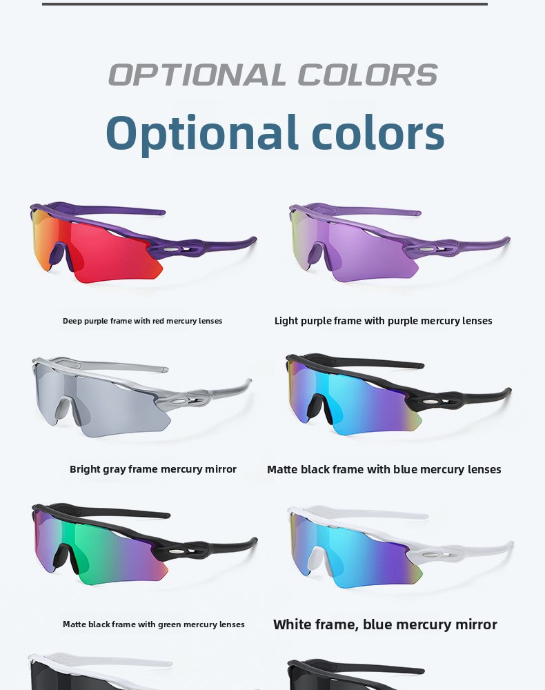 Sport Cycling Glasses with Interchangeable Lenses