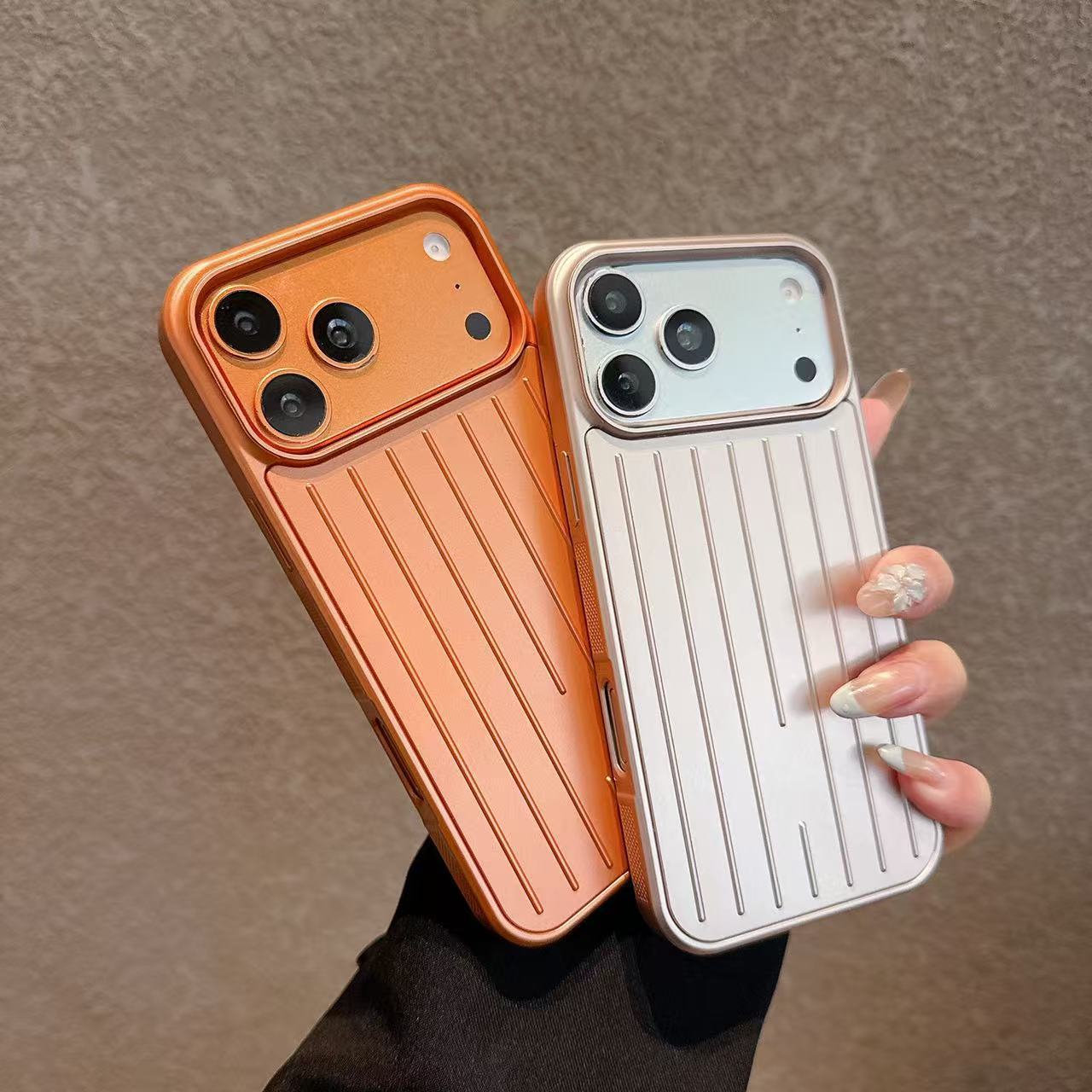 Metal Stripe Phone Case for iPhone Series