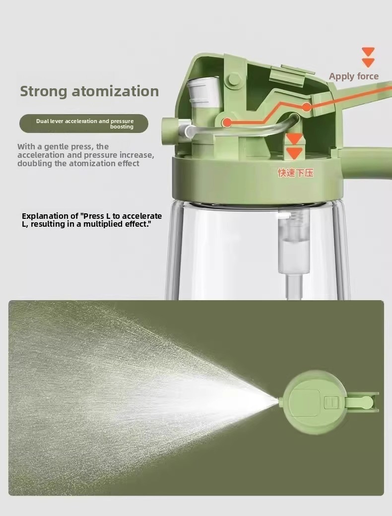Spray and pour dual-purpose spray tank leak-proof oil tank glass spray oil bottle