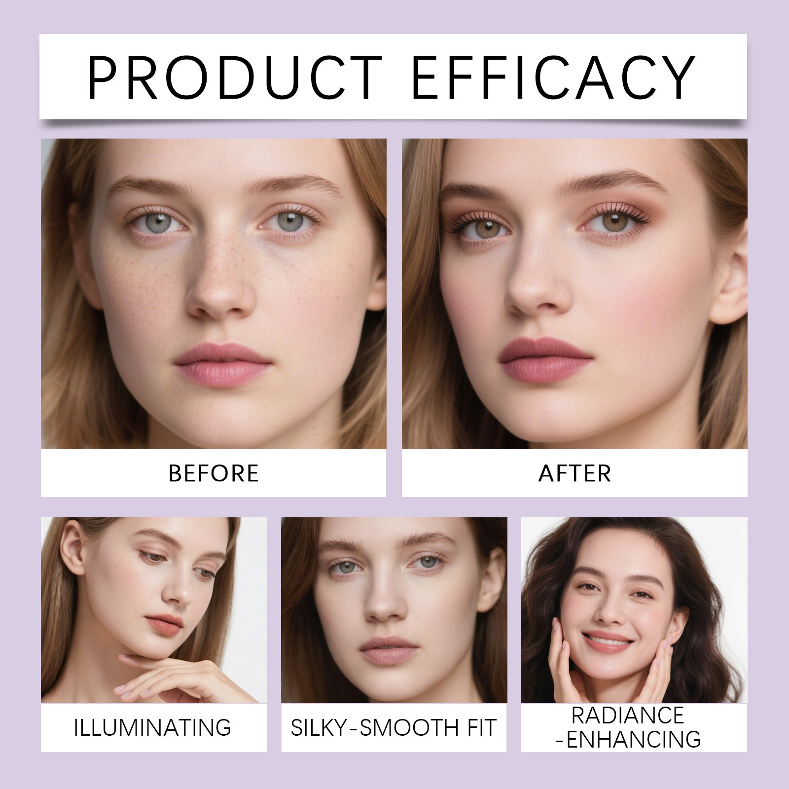 High-Gloss Eyeshadow and Blush Palette with Diamond Finish