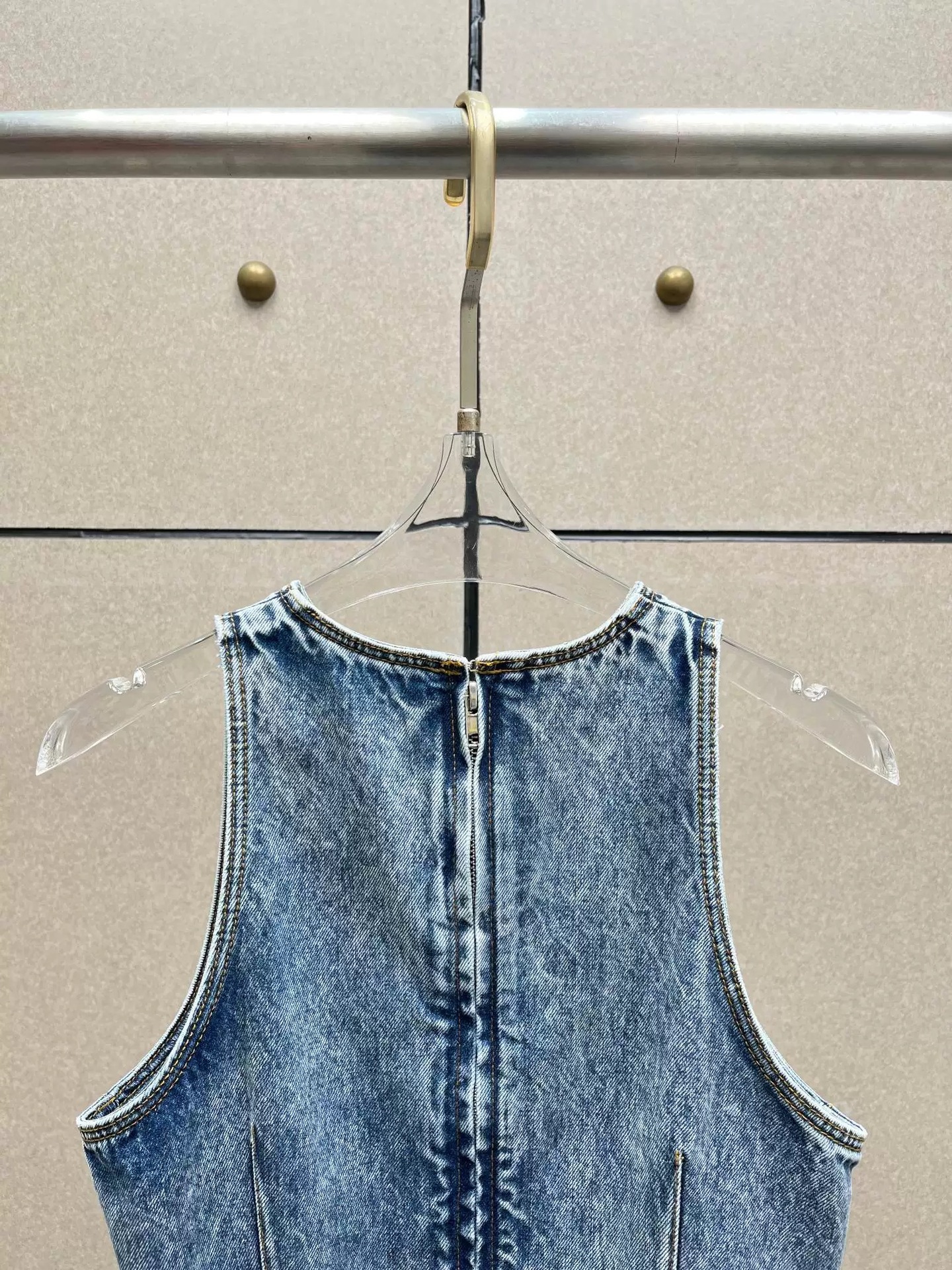 Retro Denim Waistcoat and Jeans Set