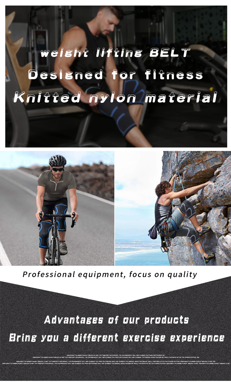 Knitted Nylon Sports Knee Pads