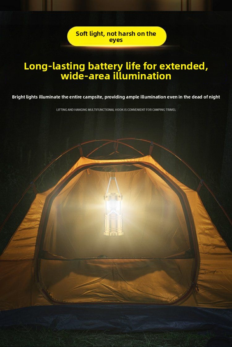 Solar Powered Multifunction Camping Lantern