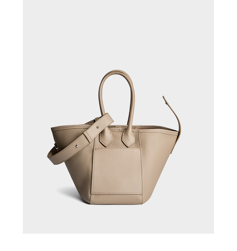 Genuine Leather Bucket Bag for Women