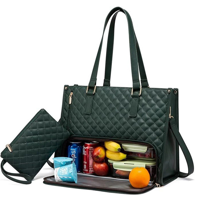2-in-1 Insulated Lunch Tote Bag