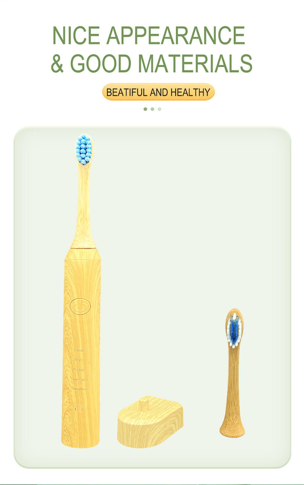 Organic bamboo toothbrush