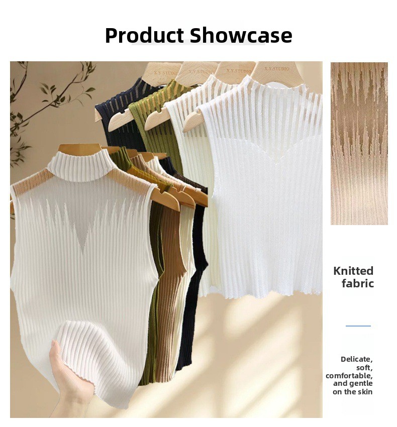 Sleeveless Knit Top for Women
