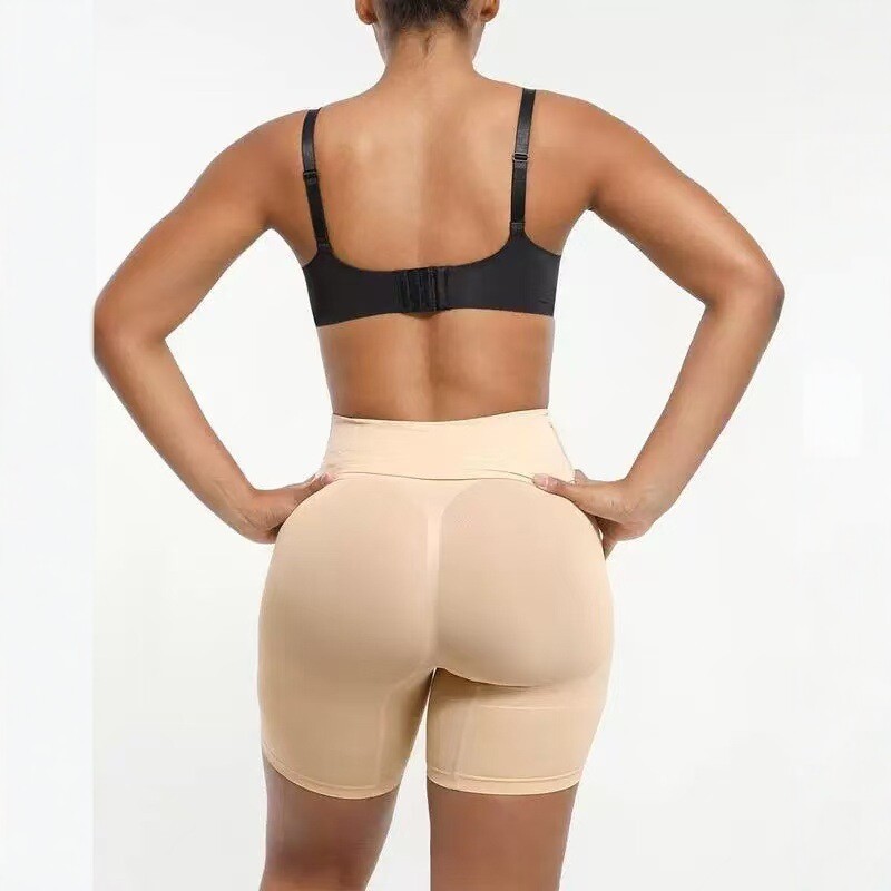 High-waisted butt-lifting shapewear shorts for women