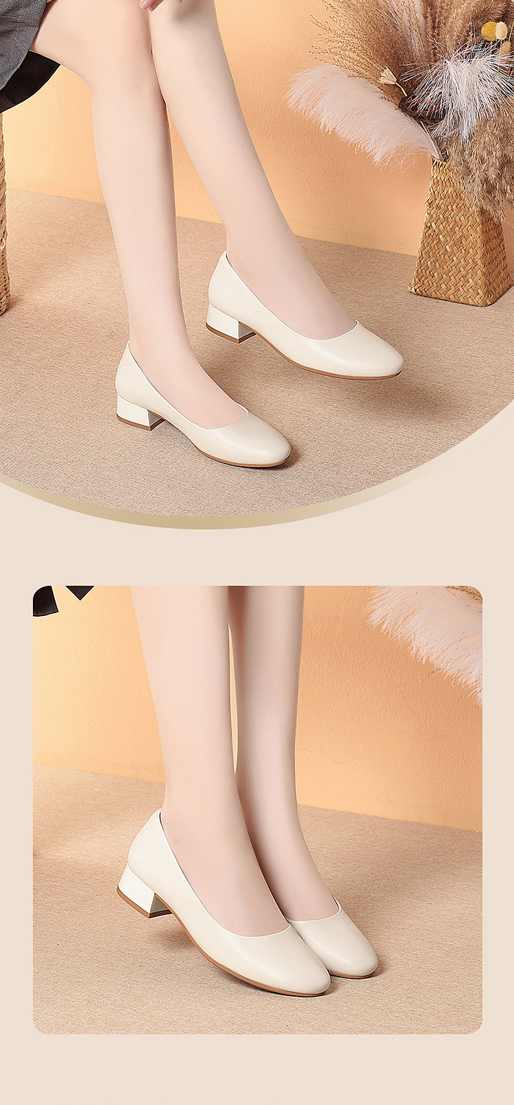 Womens Low Heel Professional Work Shoes