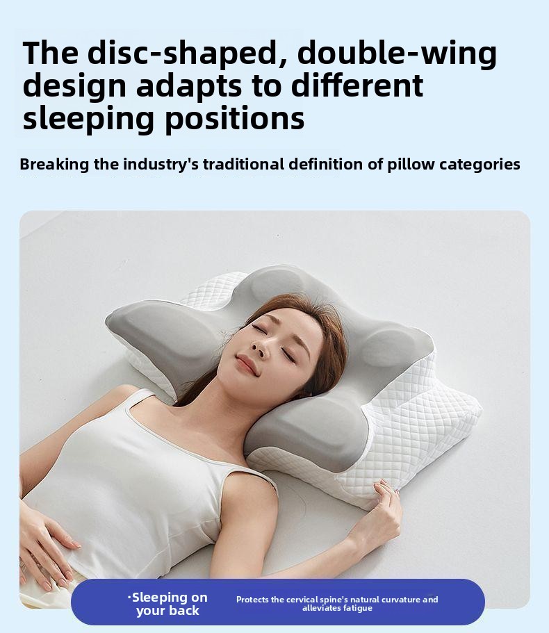Butterfly-shaped ergonomic pillow