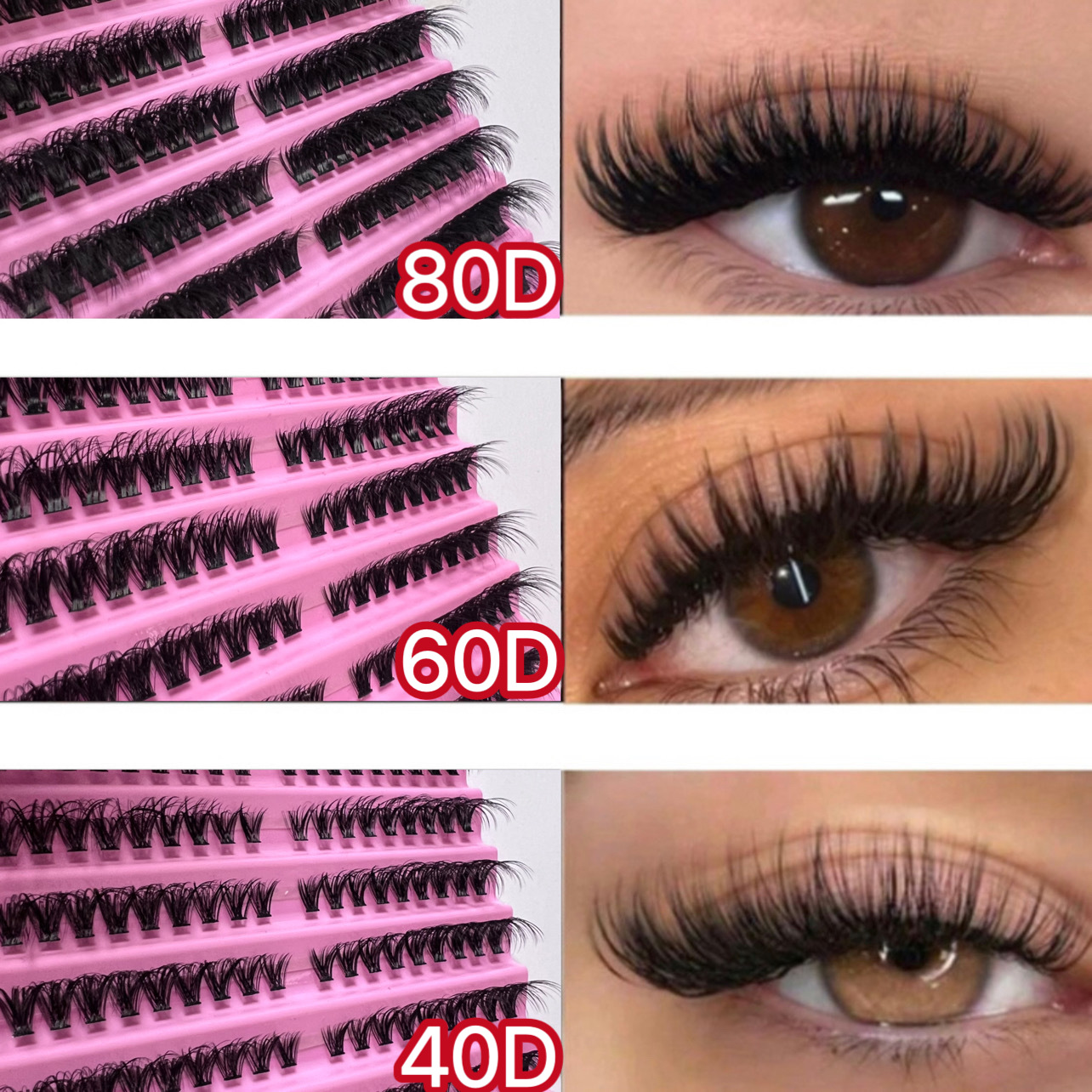 DIY Self-Adhesive False Eyelash Sets