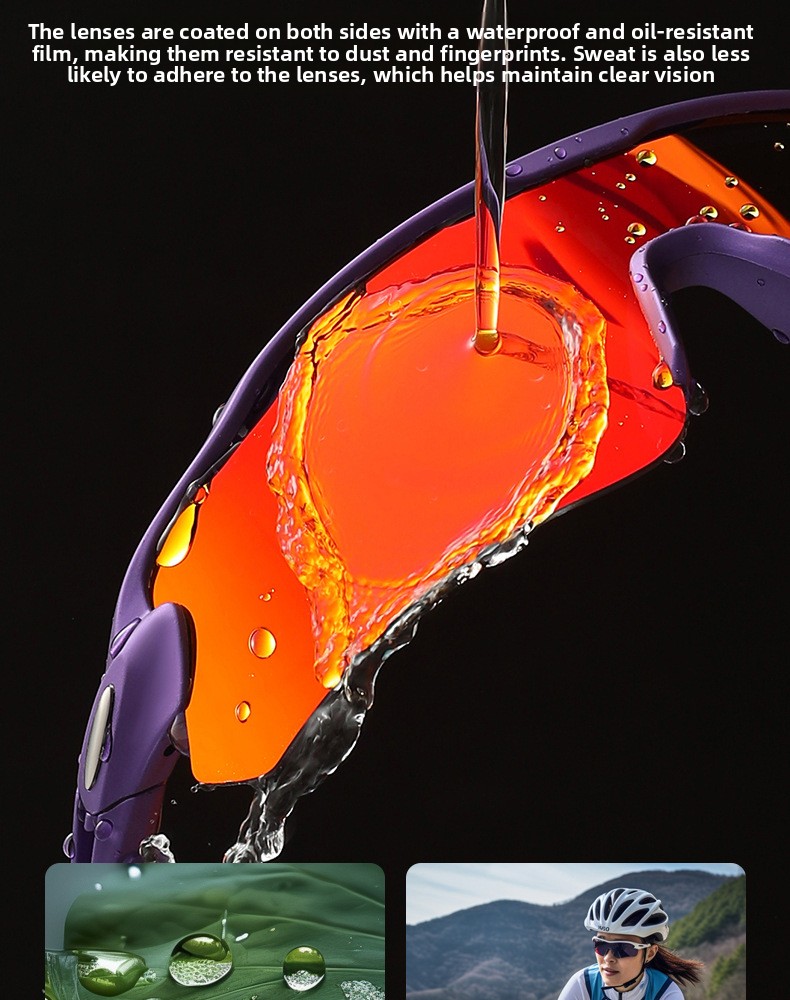 Sport Cycling Glasses with Interchangeable Lenses