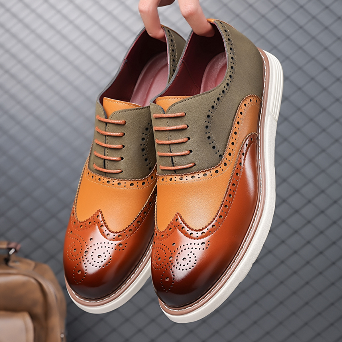 British-style business leather shoes
