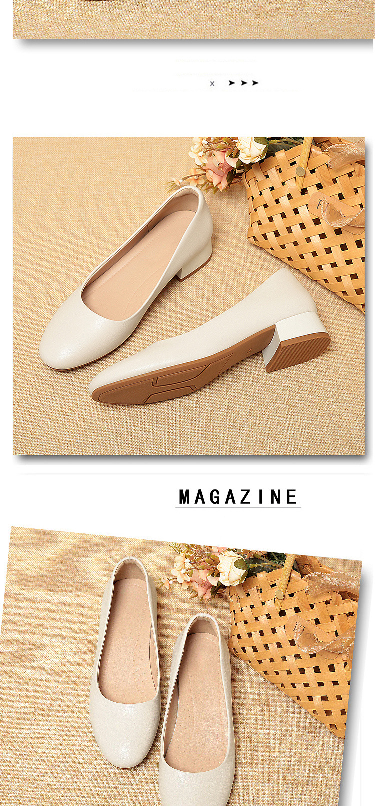 Womens Low Heel Professional Work Shoes