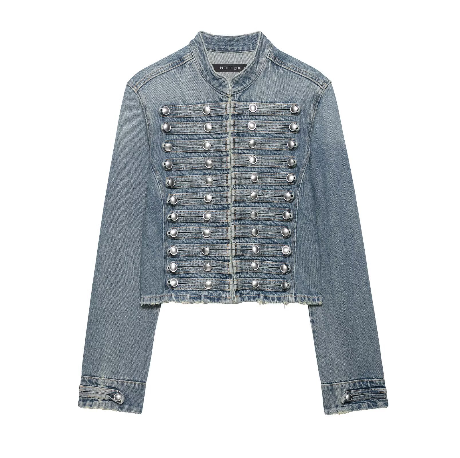 Women's Denim Jacket and Shorts Set
