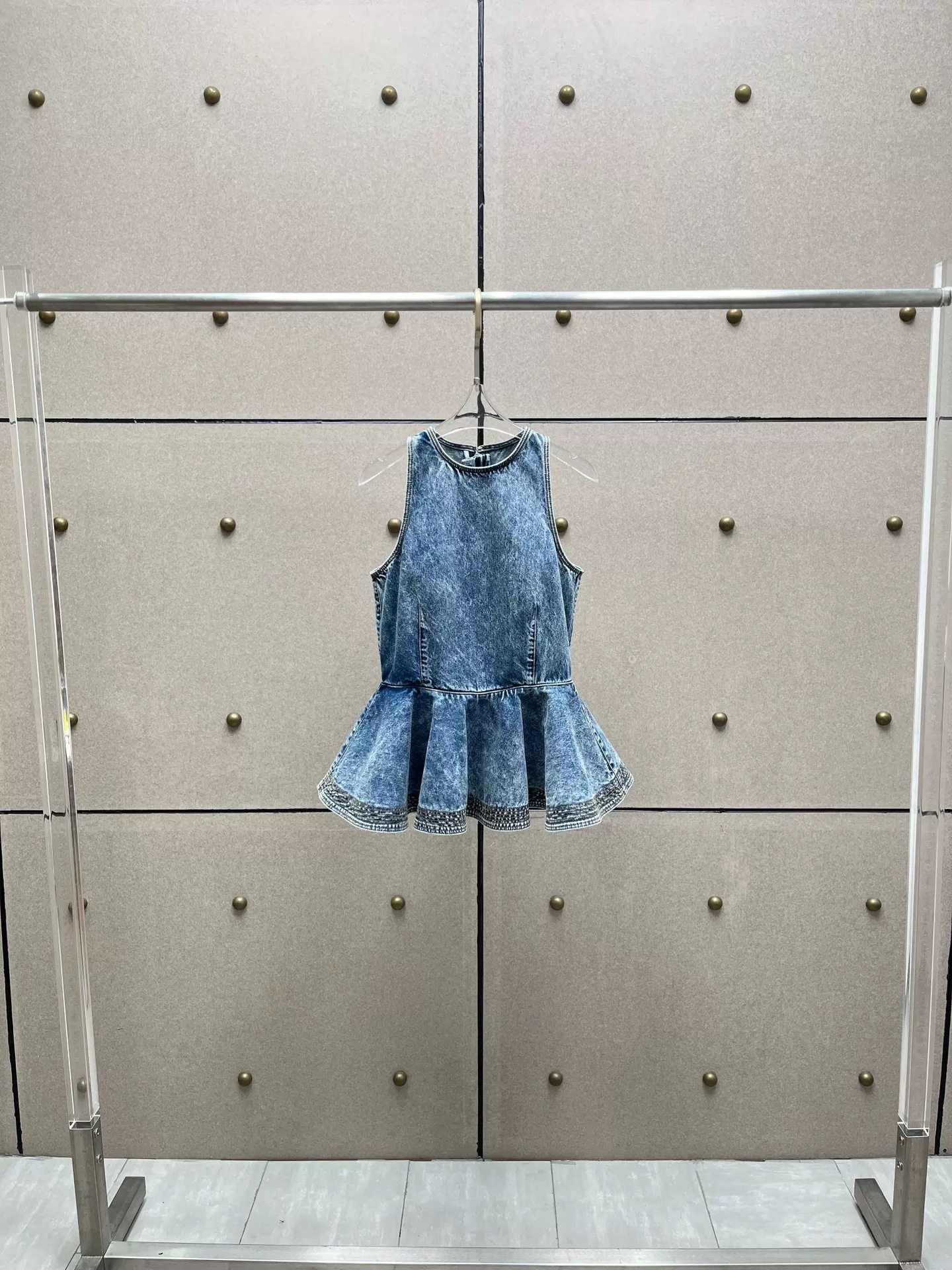 Retro Denim Waistcoat and Jeans Set