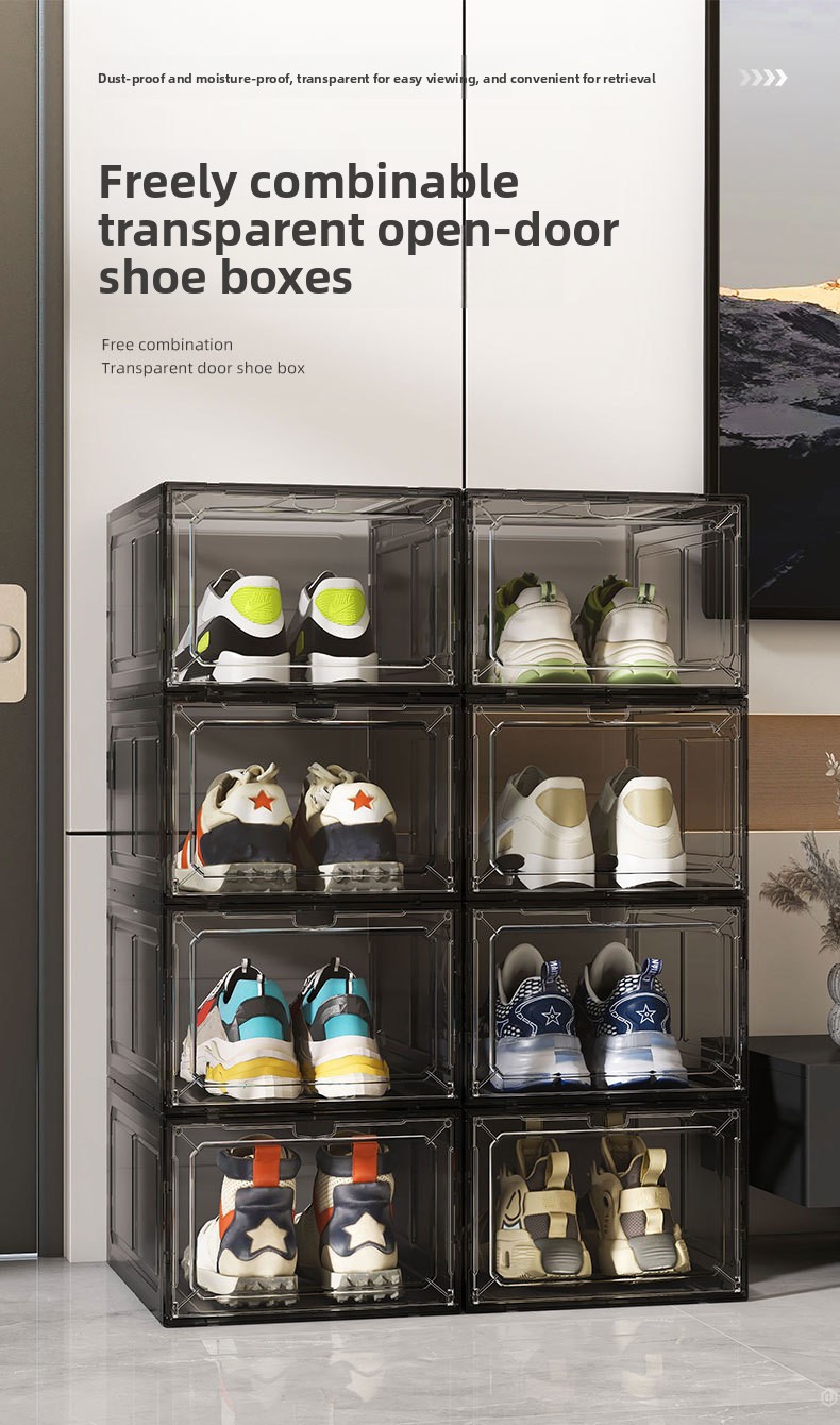 Transparent Magnetic Shoe Storage Box