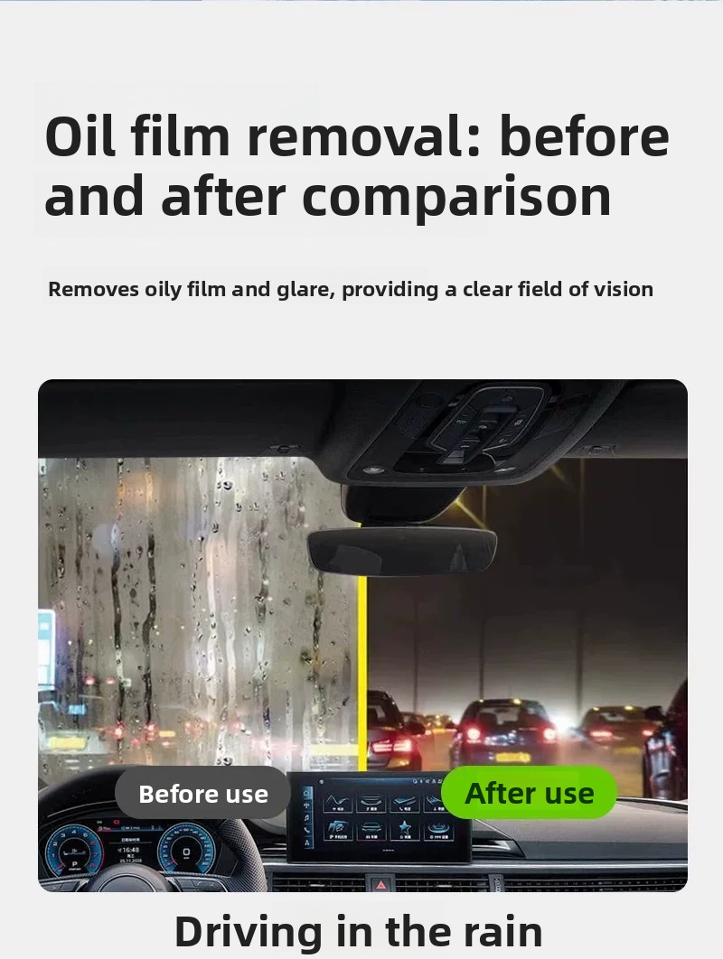 Car Windshield Oil Film Remover and Rain Repellent