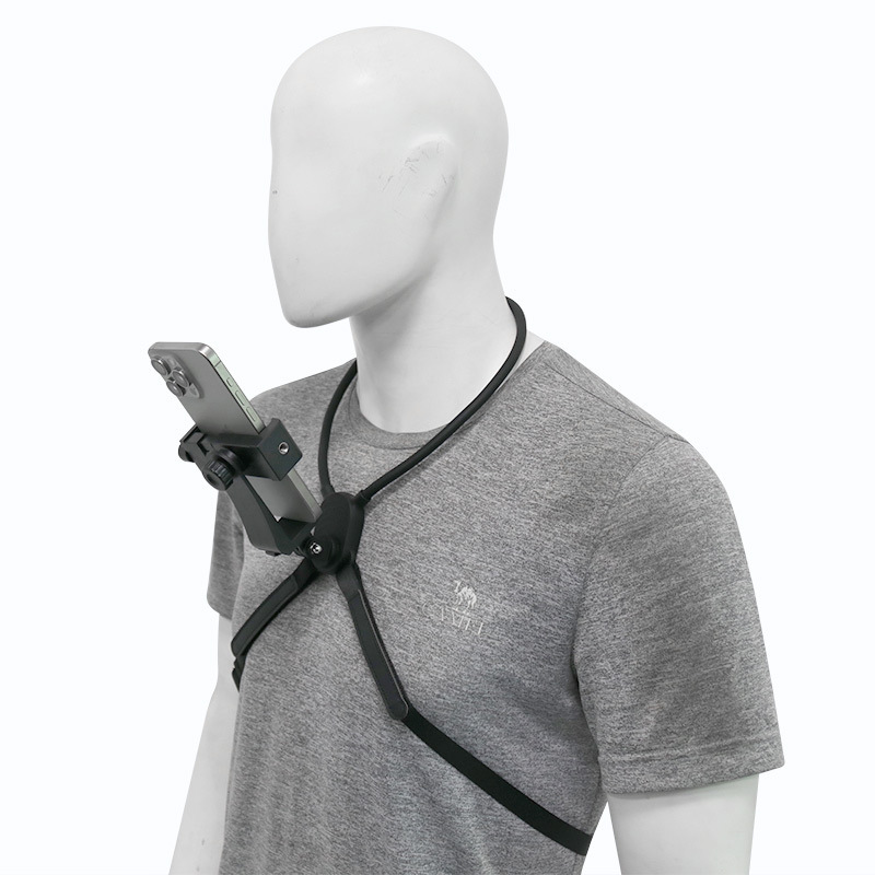 Sports camera mobile phone silicone hanging neck bracket