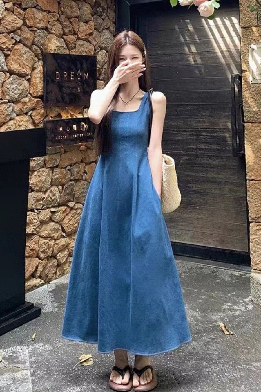 Denim dress