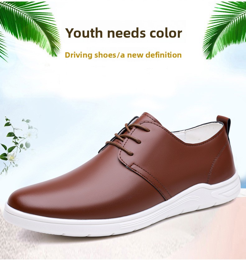 Genuine leather casual shoes