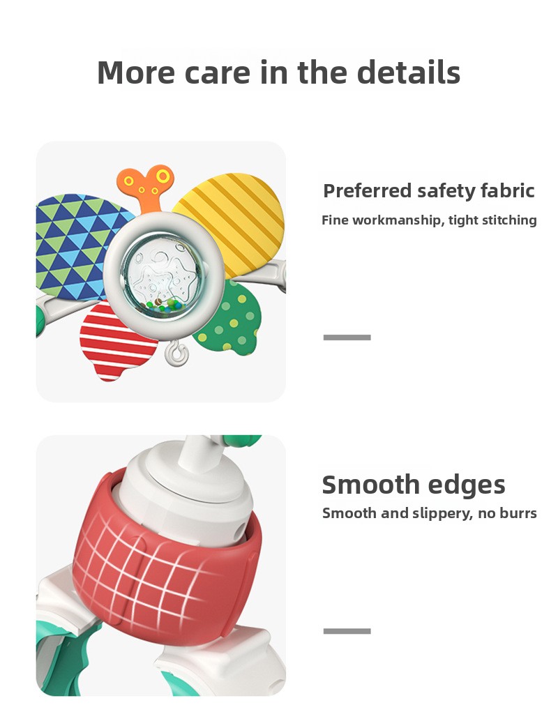 Baby Crib Rotating Rattle Toy – Bee & Ocean Themes – photo 8