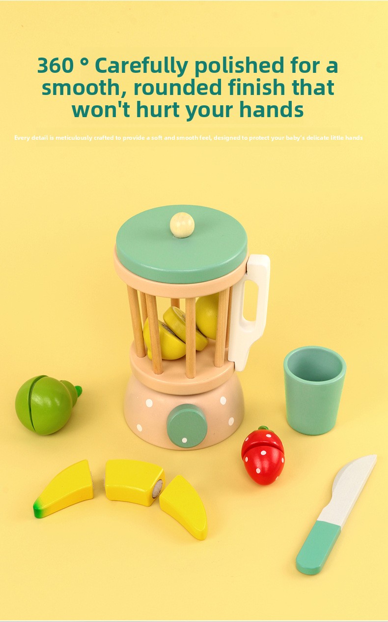 Wooden Pretend Kitchen Appliances – Blender & Juicer Options – supplier image 6