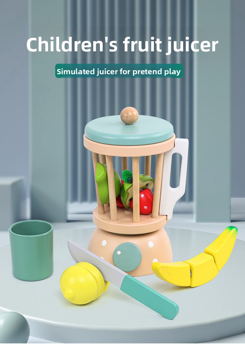 Wooden Pretend Kitchen Appliances – Blender & Juicer Options – supplier image 1
