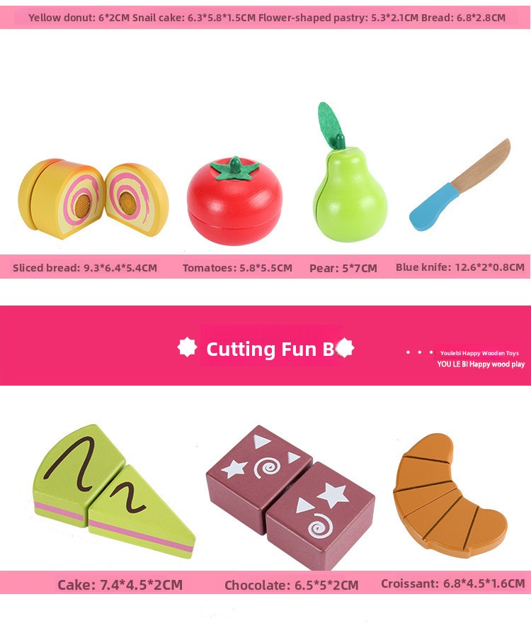 Wooden Magnetic Fruit & Vegetable Cutting Play Set – photo 22