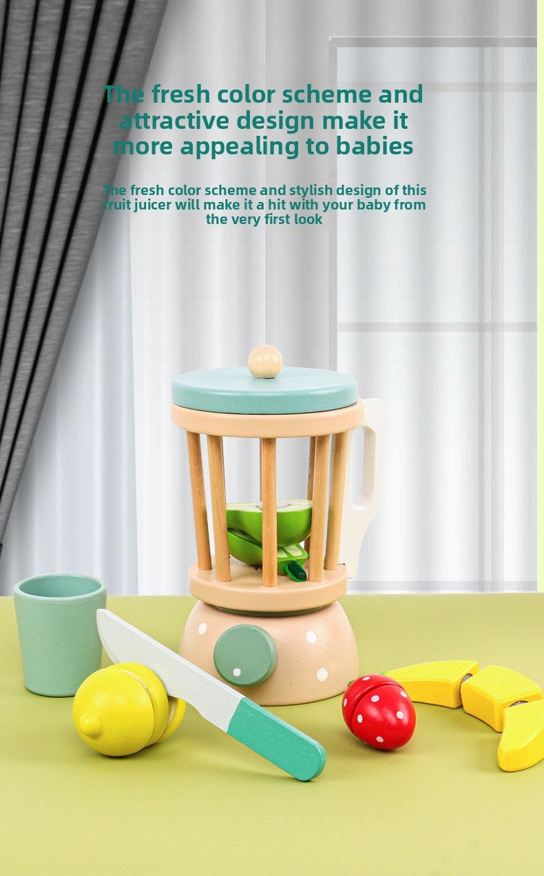 Wooden Pretend Kitchen Appliances – Blender & Juicer Options – supplier image 8