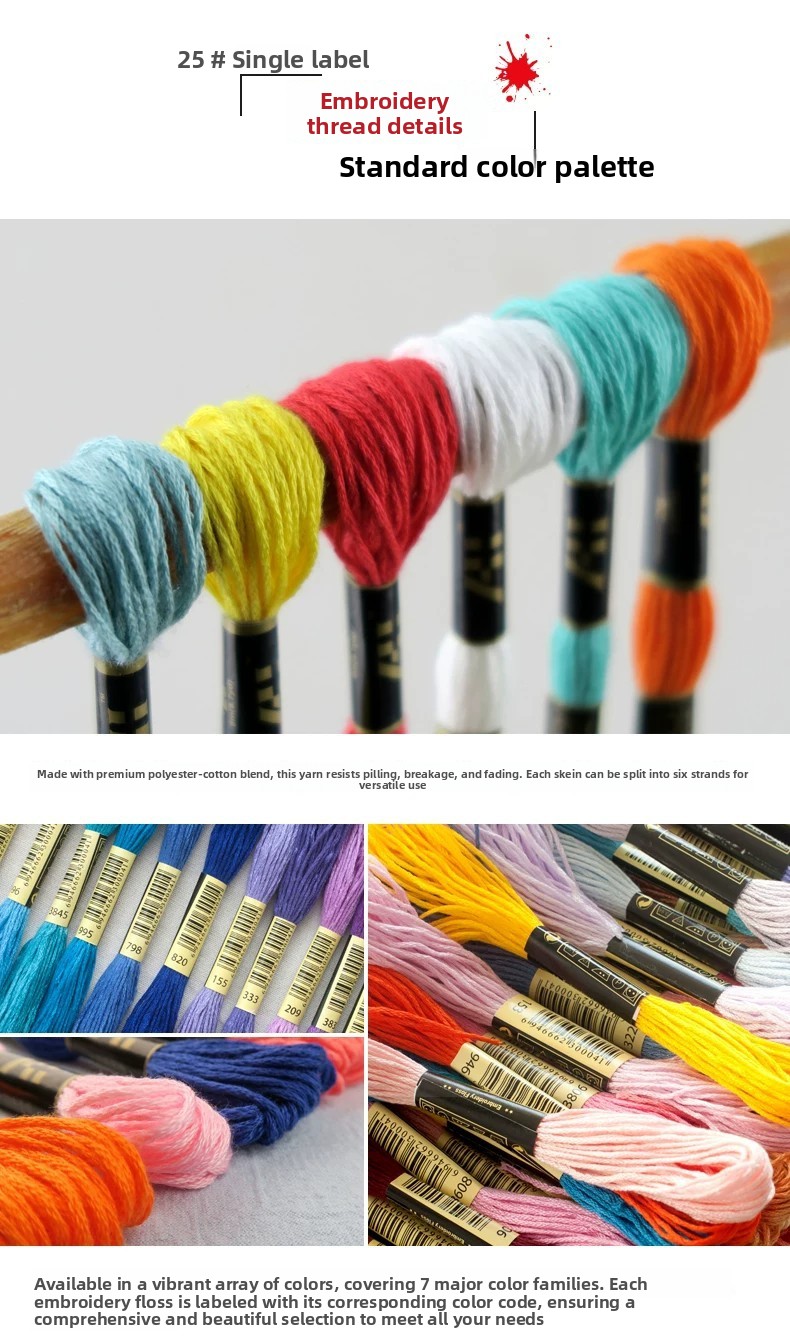 Cotton Embroidery Thread for DIY Craft