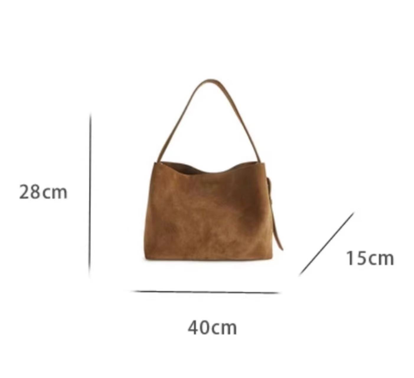 Retro Brown Corduroy Shoulder Bag