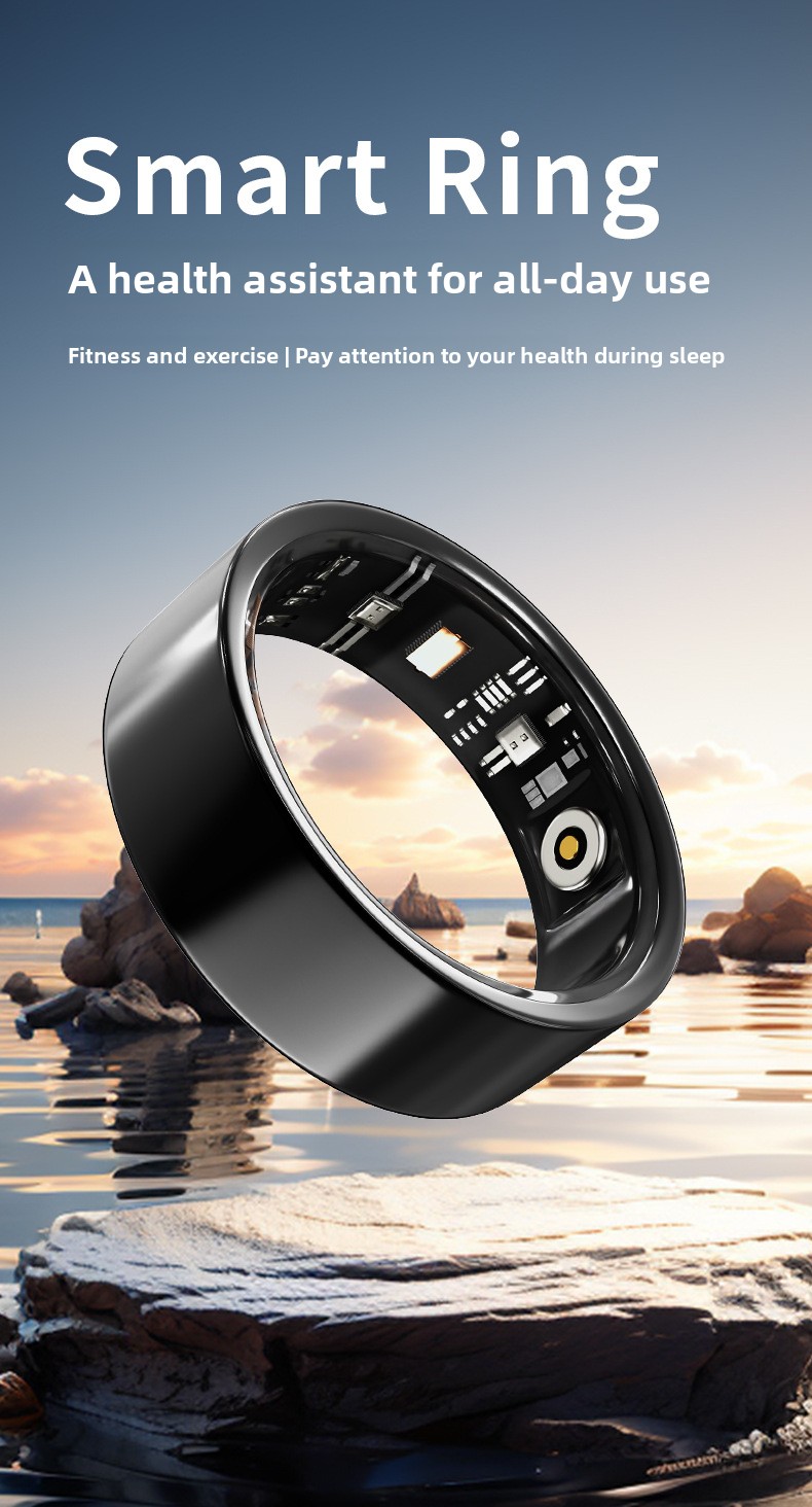 Smart Health Monitoring Ring with Sleep Heart Rate Tracking