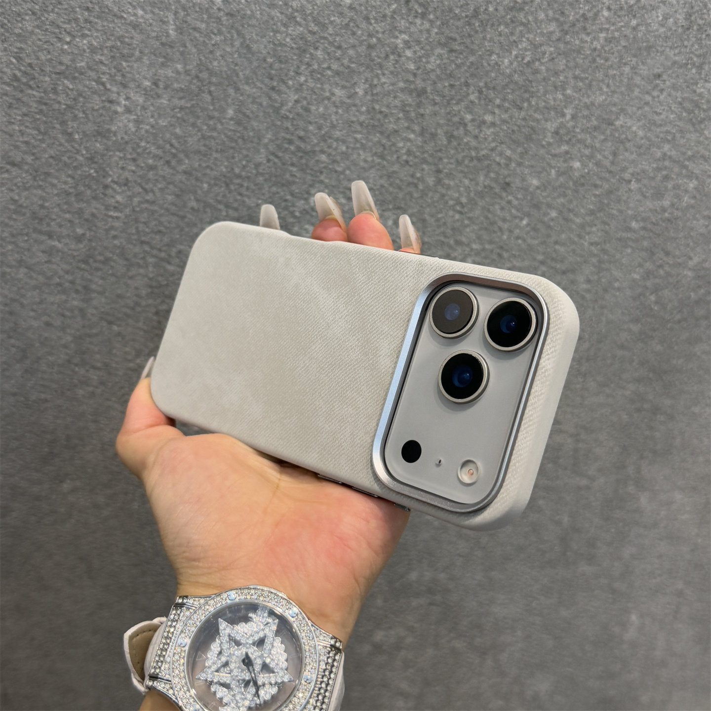 Flannel magnetic phone case