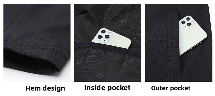 Mens Spring Autumn Jacket Cotton Blend Casual Outerwear