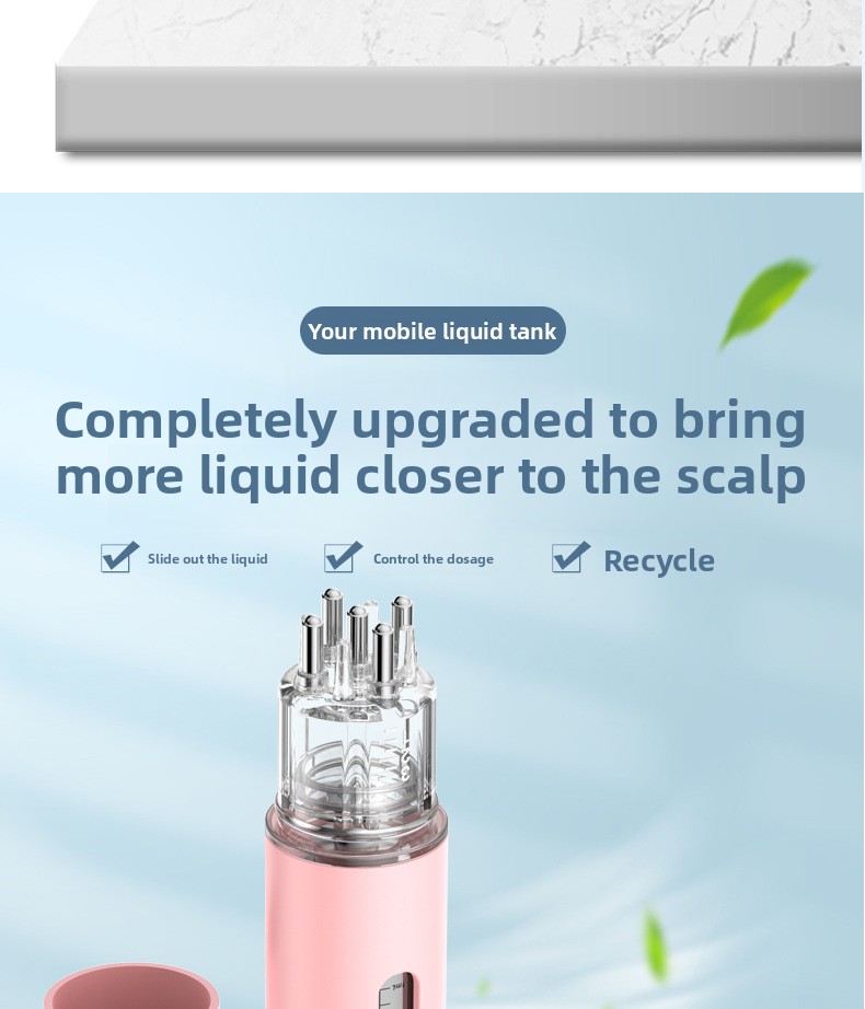 Silicone Scalp Liquid Applicator Comb with Massage Function