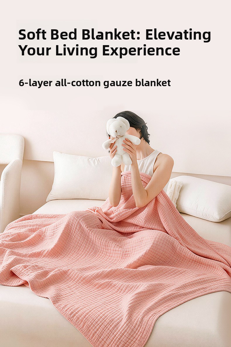 Pure Cotton Breathable Towel Blanket