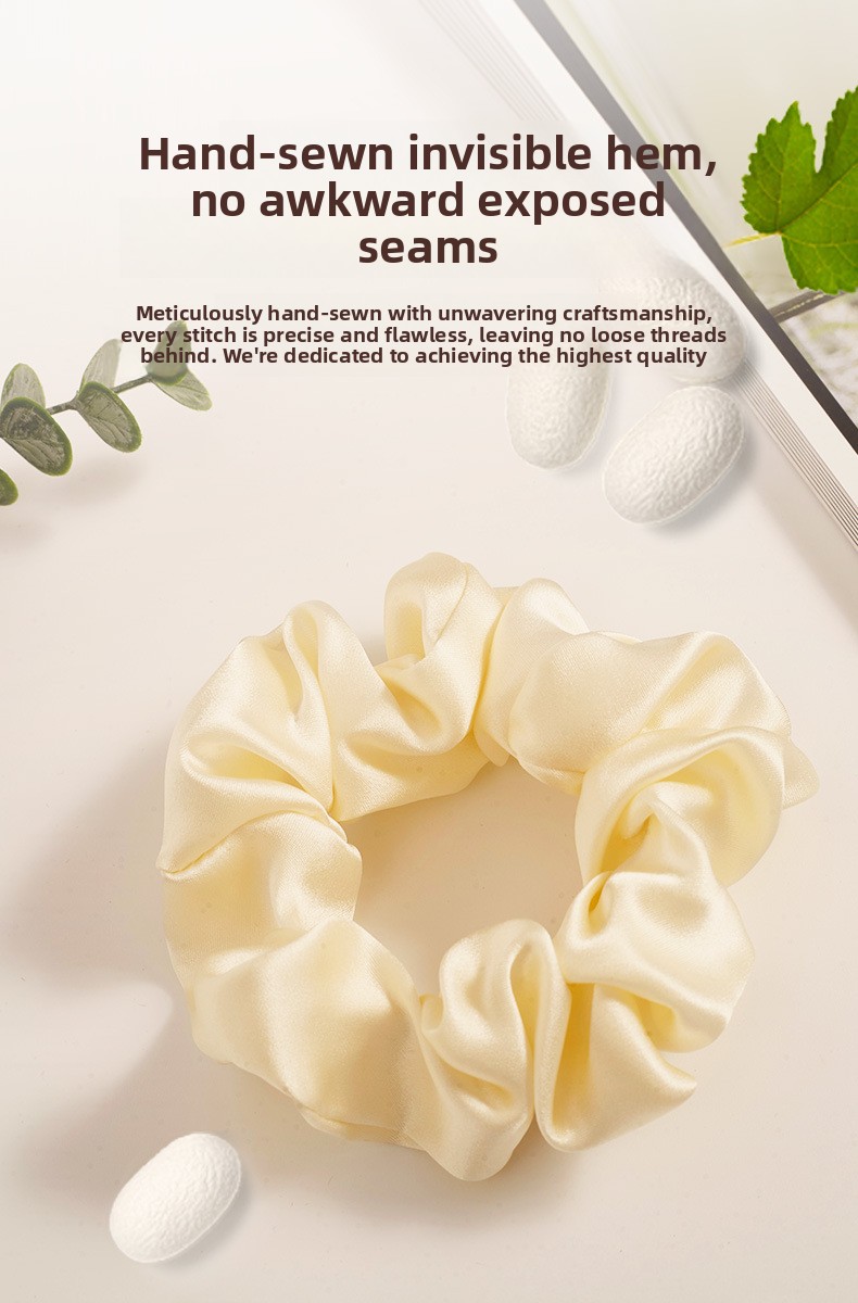 100 Mulberry Silk Large Intestine Hair Band 16mm 3.5cm Hair Rope