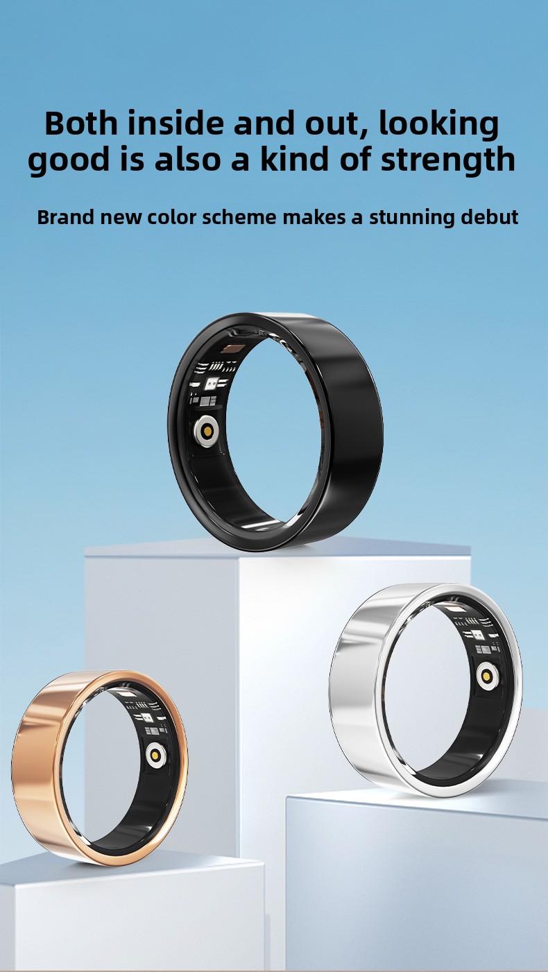 Smart Health Monitoring Ring with Sleep Heart Rate Tracking