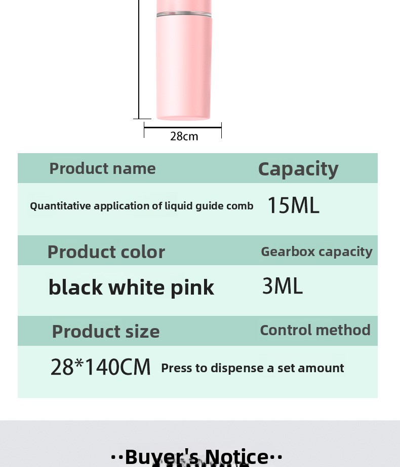 Silicone Scalp Liquid Applicator Comb with Massage Function