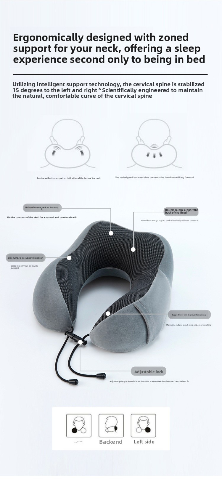 Memory Foam U-Shaped Neck Pillow