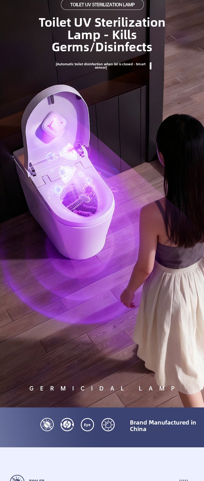 USB-Rechargeable Toilet UV Device – White — QIUOLA | qiuola.com