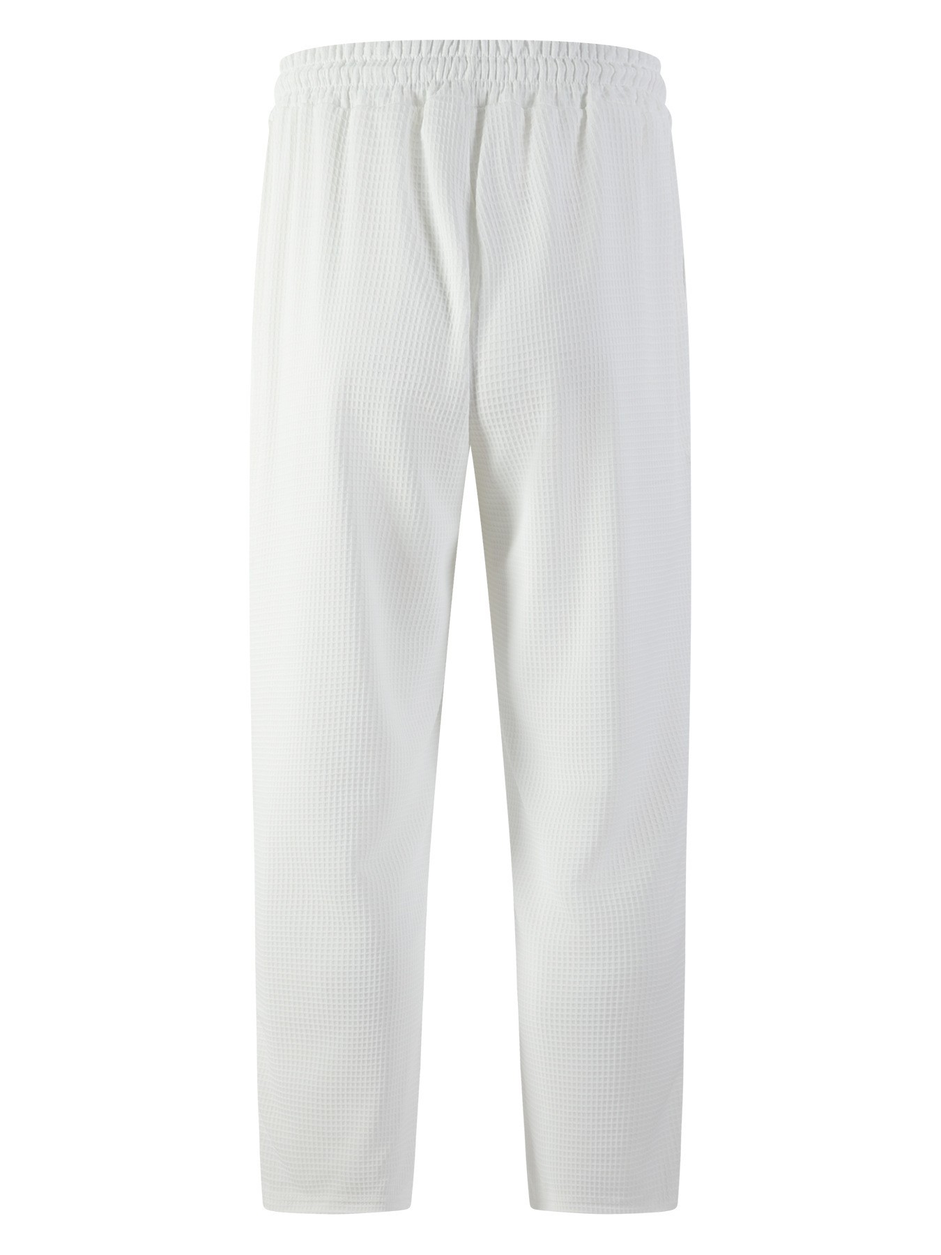 men's new large checkered drawstring casual pants, lightweight, breathable, comfortable straight-leg pocket trousers