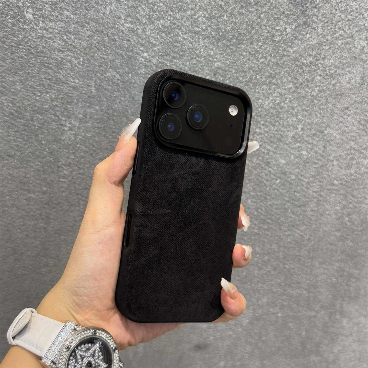Flannel magnetic phone case