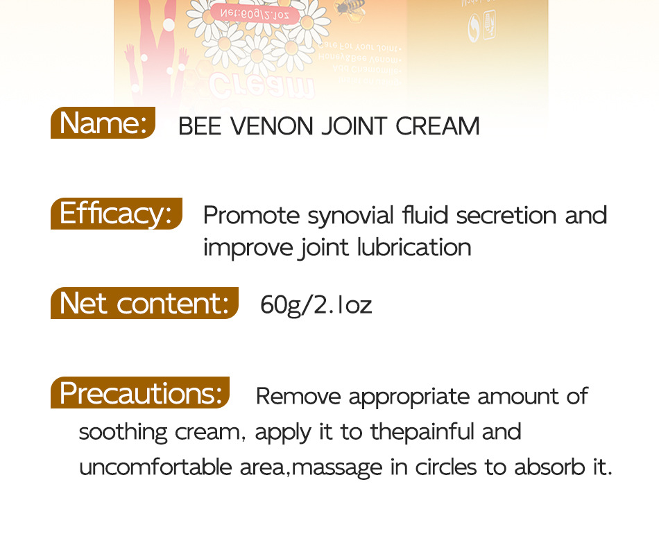 Bee Venom Joint Soothing Cream