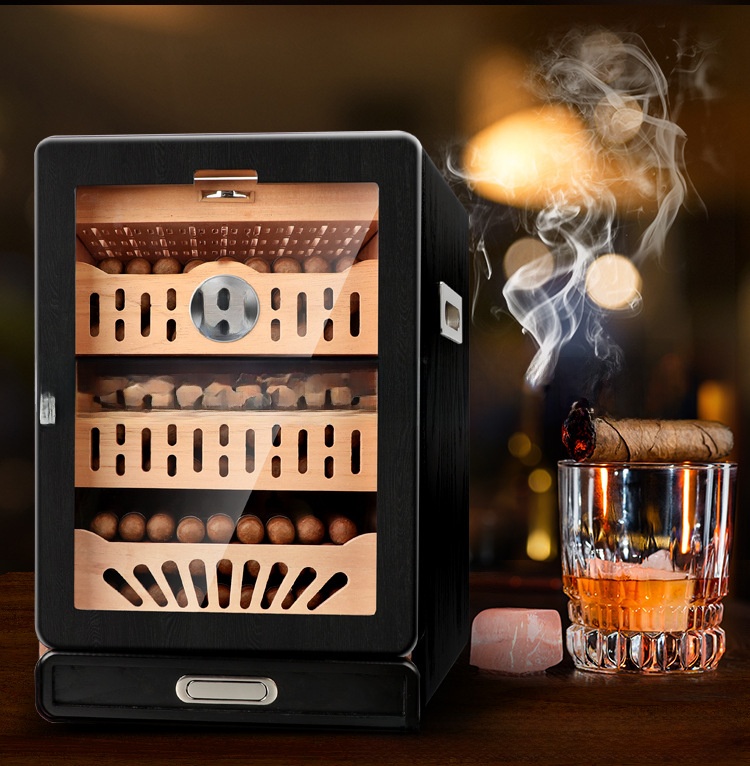 Cedar Wood Cigar Humidor with Viewing Window